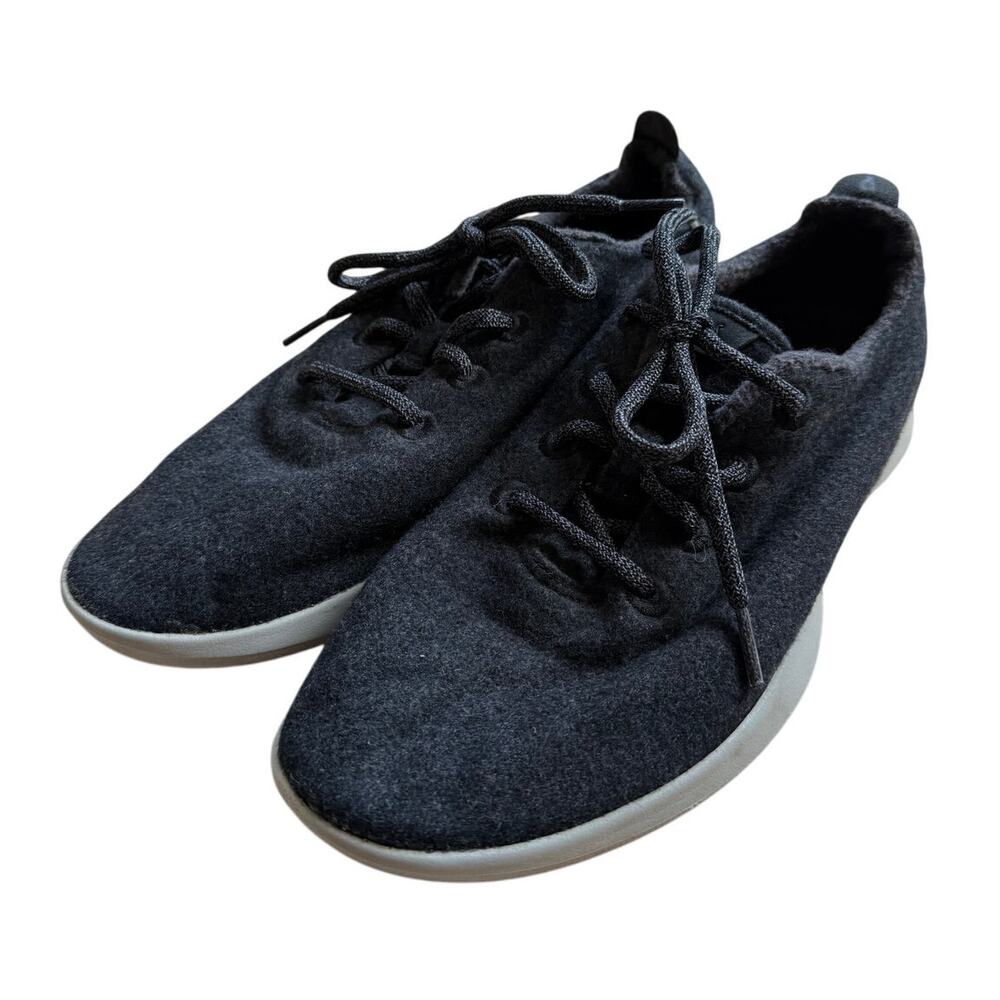 All Birds Dark Gray The Wool Runners Lace Up Sneakers Walking Lightweight-10
